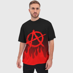 Мужская футболка oversize 3D Анархия anarchy - фото 2