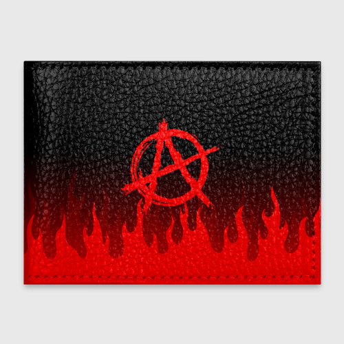 Обложка для студенческого билета Анархия anarchy, цвет зеленый