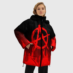 Женская зимняя куртка Oversize Анархия anarchy - фото 2