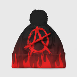 Шапка 3D c помпоном Анархия anarchy