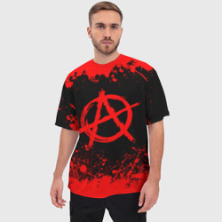 Мужская футболка oversize 3D Анархия anarchy - фото 2