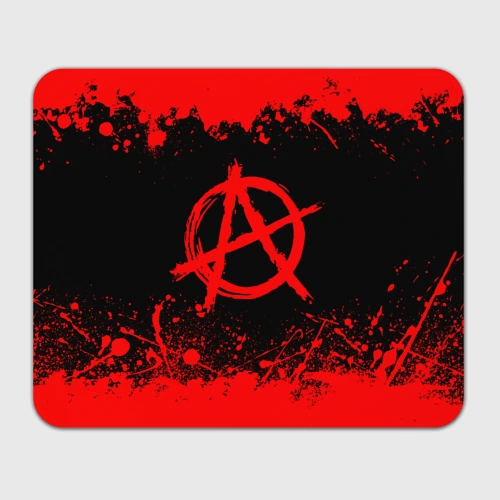 Прямоугольный коврик для мышки Анархия anarchy