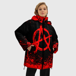 Женская зимняя куртка Oversize Анархия anarchy - фото 2