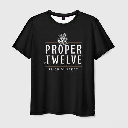 Мужская футболка с принтом Conor McGregor Proper Twelve, вид спереди №1