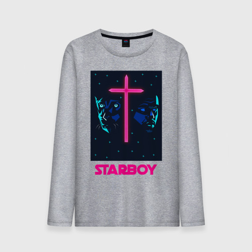 Мужской лонгслив хлопок Starboy, цвет меланж