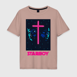 Мужская футболка хлопок Oversize Starboy