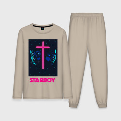 Мужская пижама с лонгсливом хлопок Starboy