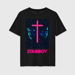 Женская футболка хлопок Oversize Starboy