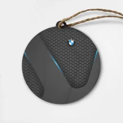 Деревянная игрушка круг BMW textura БМВ текстура