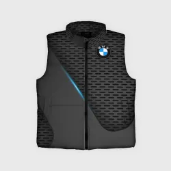 Детский жилет утепленный 3D BMW textura БМВ текстура