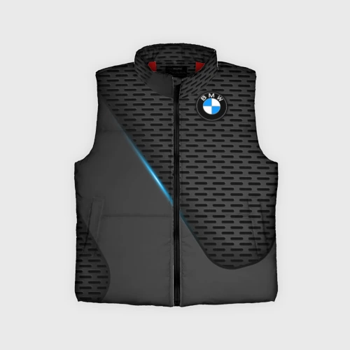 Детский жилет утепленный 3D BMW textura БМВ текстура