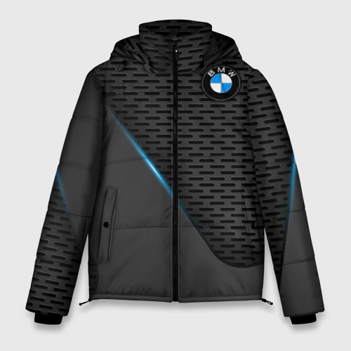 Мужская зимняя куртка 3D BMW textura БМВ текстура