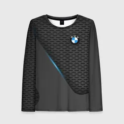 Женский лонгслив 3D BMW textura БМВ текстура