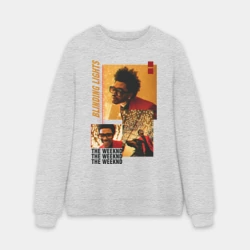 Мужской свитшот oversize без начеса хлопок Blinding lights