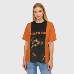 Женская футболка oversize 3D Heartless - фото 2
