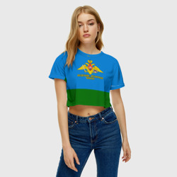 Женская футболка Crop-top 3D Воздушно - десантные войска - фото 2