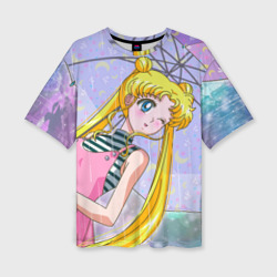 Женская футболка oversize 3D Sailor Moon