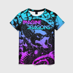 Женская футболка 3D Imagine Dragons