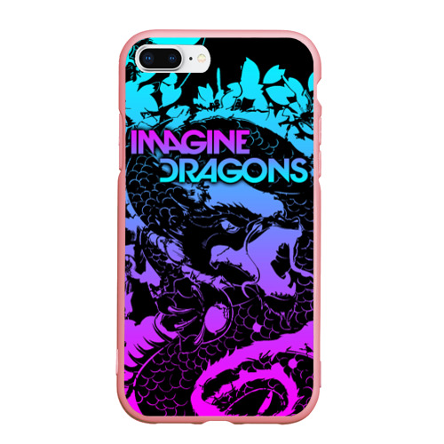 Чехол для iPhone 7Plus/8 Plus матовый Imagine Dragons, цвет баблгам