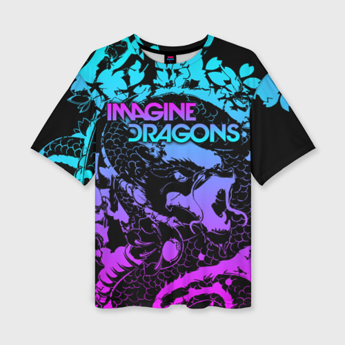 Женская футболка oversize 3D Imagine Dragons, цвет 3D печать