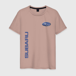 Мужская футболка хлопок Subaru Субару