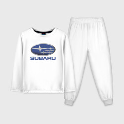 Детская пижама с лонгсливом хлопок Subaru