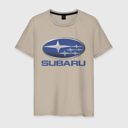 Мужская футболка хлопок Subaru