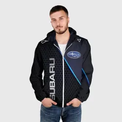 Мужская ветровка 3D Subaru Субару - фото 2