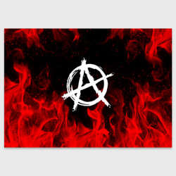 Поздравительная открытка Анархия anarchy red fire