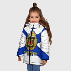 Зимняя куртка для девочек 3D Балтийский флот ВМФ РФ - фото 2
