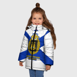 Зимняя куртка для девочек 3D Тихоокеанский флот ВМФ России - фото 2