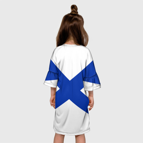 Детское платье 3D Северный флот ВМФ России, цвет 3D печать - фото 5