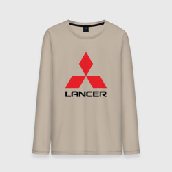 Мужской лонгслив хлопок Mitsubishi Lancer big logo