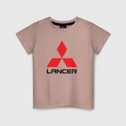 Детская футболка хлопок Mitsubishi Lancer big logo