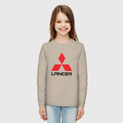 Детский лонгслив хлопок Mitsubishi Lancer big logo - фото 2