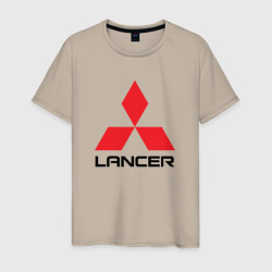 Мужская футболка хлопок Mitsubishi Lancer big logo