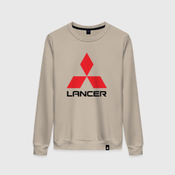 Женский свитшот хлопок Mitsubishi Lancer big logo