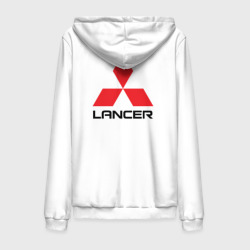 Мужская толстовка на молнии хлопок Mitsubishi Lancer big logo