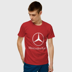 Мужская футболка хлопок MERCEDES | МЕРСЕДЕС - фото 2