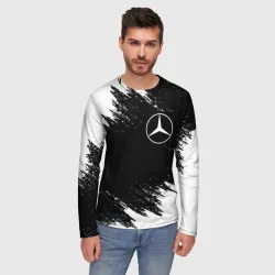 Мужской лонгслив 3D Mercedes Мерседес - фото 2