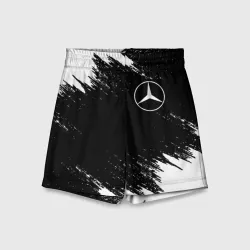 Детские спортивные шорты 3D Mercedes Мерседес