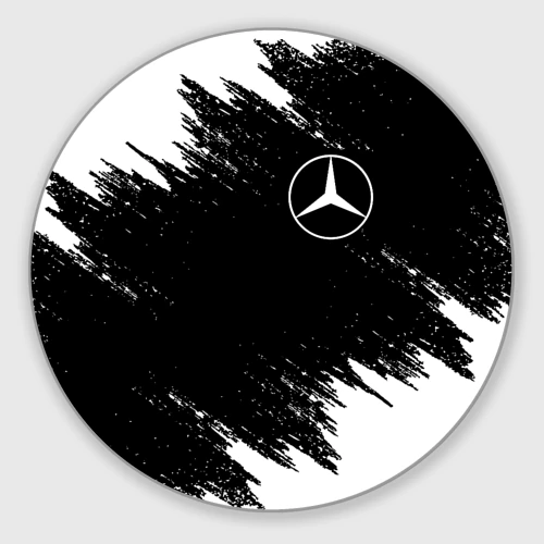 Круглый коврик для мышки Mercedes Мерседес