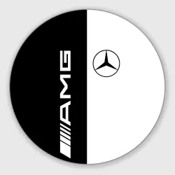 Круглый коврик для мышки Mercedes AMG Мерседес