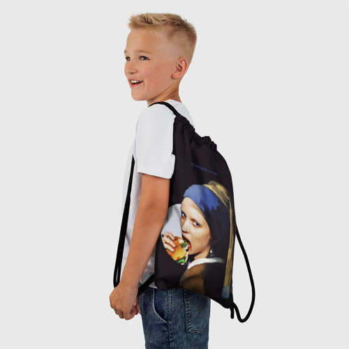 Рюкзак-мешок 3D Het meisje met de parel - фото 3