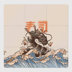 Магнитный плакат 3Х3 Sushi dragon