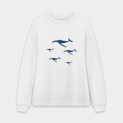 Мужской свитшот oversize без начеса хлопок Ocean