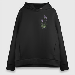 Женское худи Oversize хлопок Lavanda