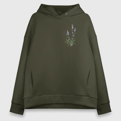 Женское худи Oversize хлопок Lavanda