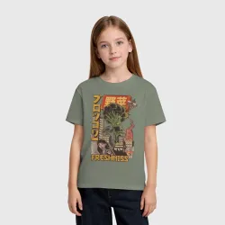 Детская футболка хлопок Broccozilla - фото 2