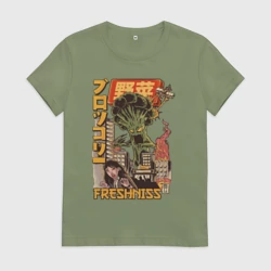 Женская футболка хлопок Broccozilla